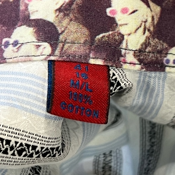 Robert Graham Size 41 / 16 Special Edition Pattern Cuff Retro Vintage Shirt - Picture 8 of 8